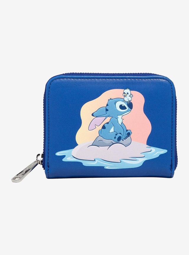 Billetera mini con cierre Stitch Disney