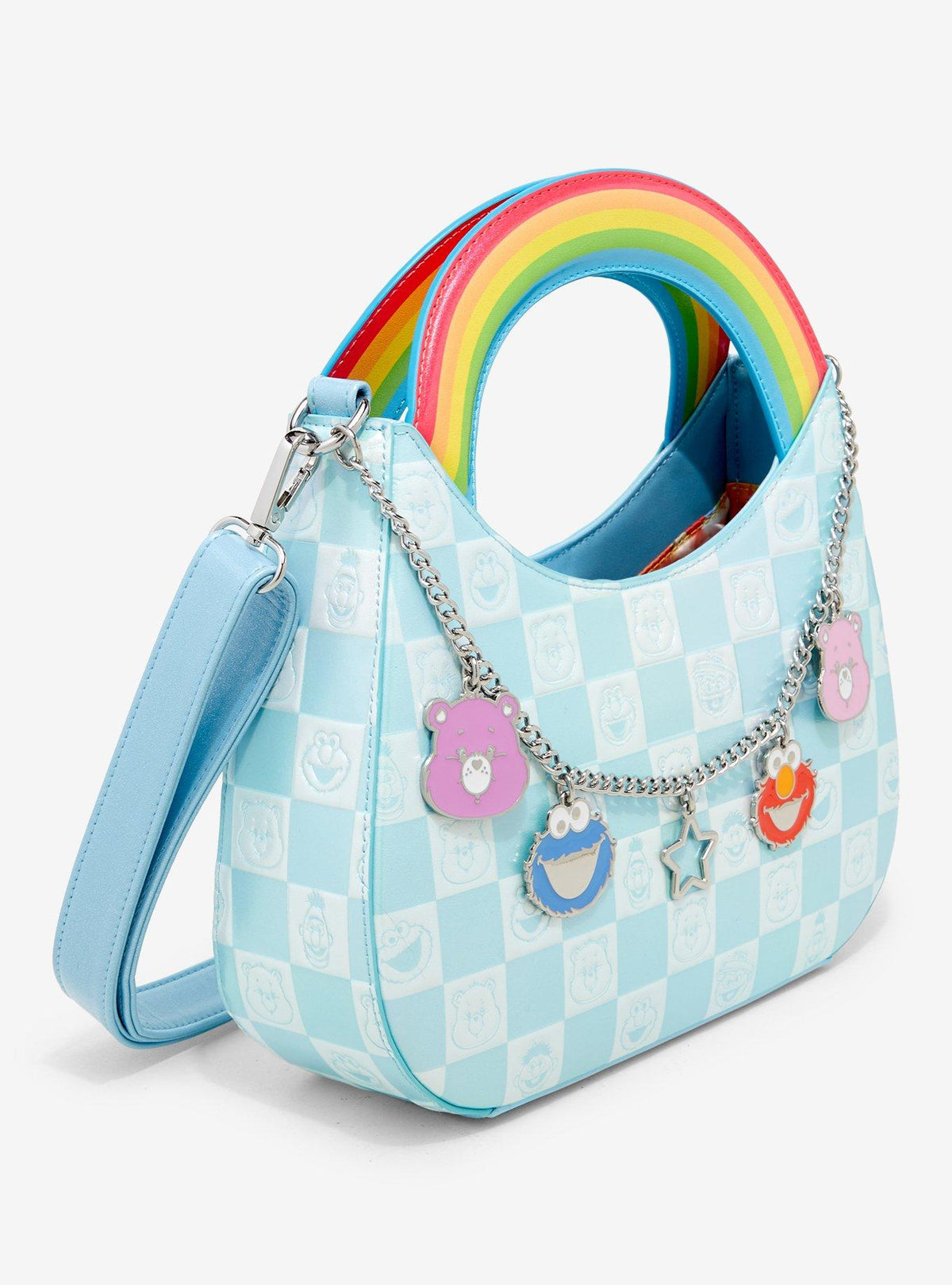 Cartera cruzada Care Bears x Sesame Street Arcoíris