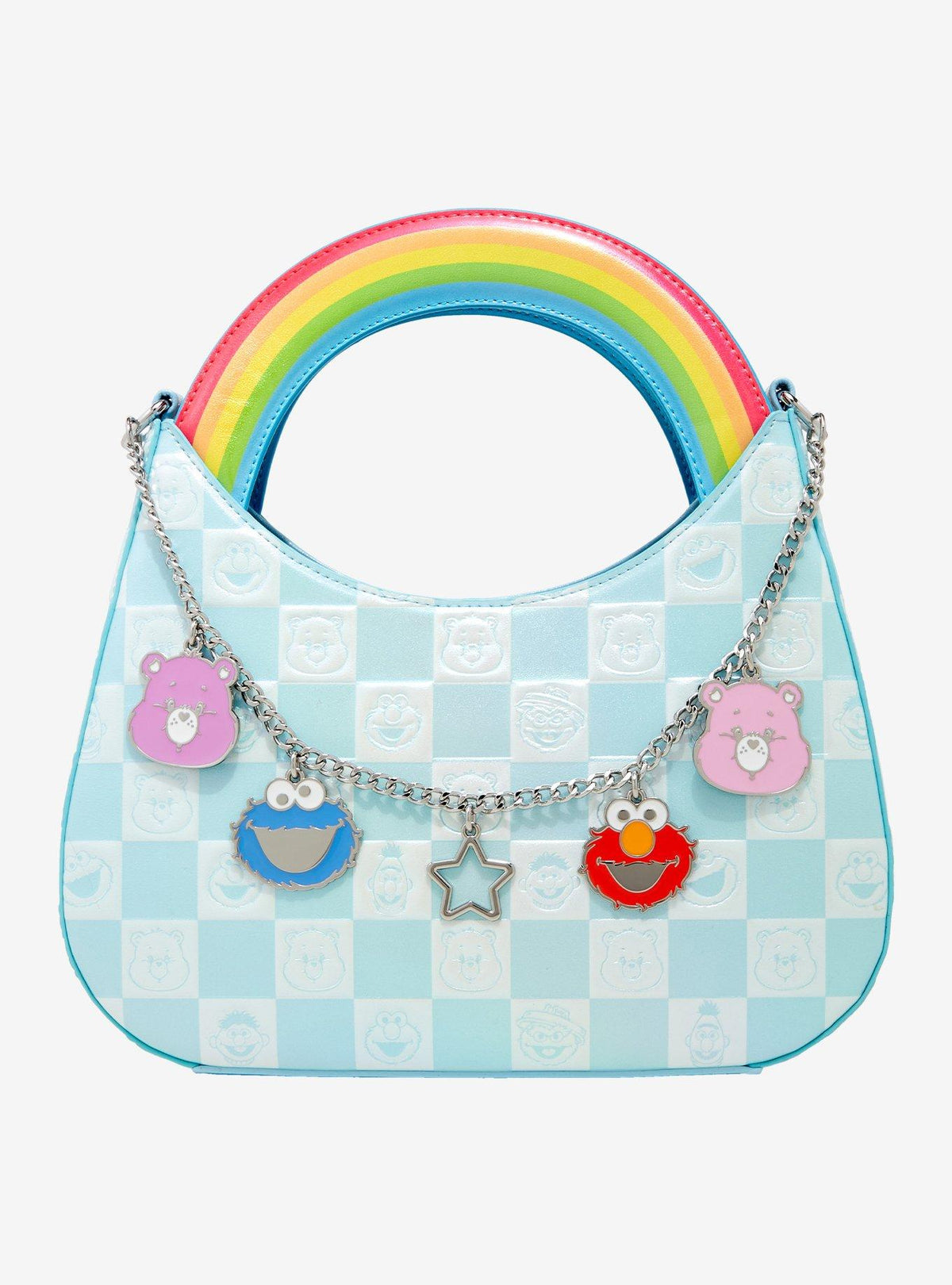 Cartera cruzada Care Bears x Sesame Street Arcoíris