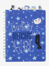 Cuaderno Coraline Twitchy Witchy Girl con pestañas