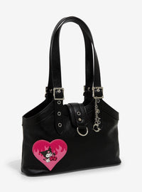 Cartera de hombro Kuromi Corazón en llamas