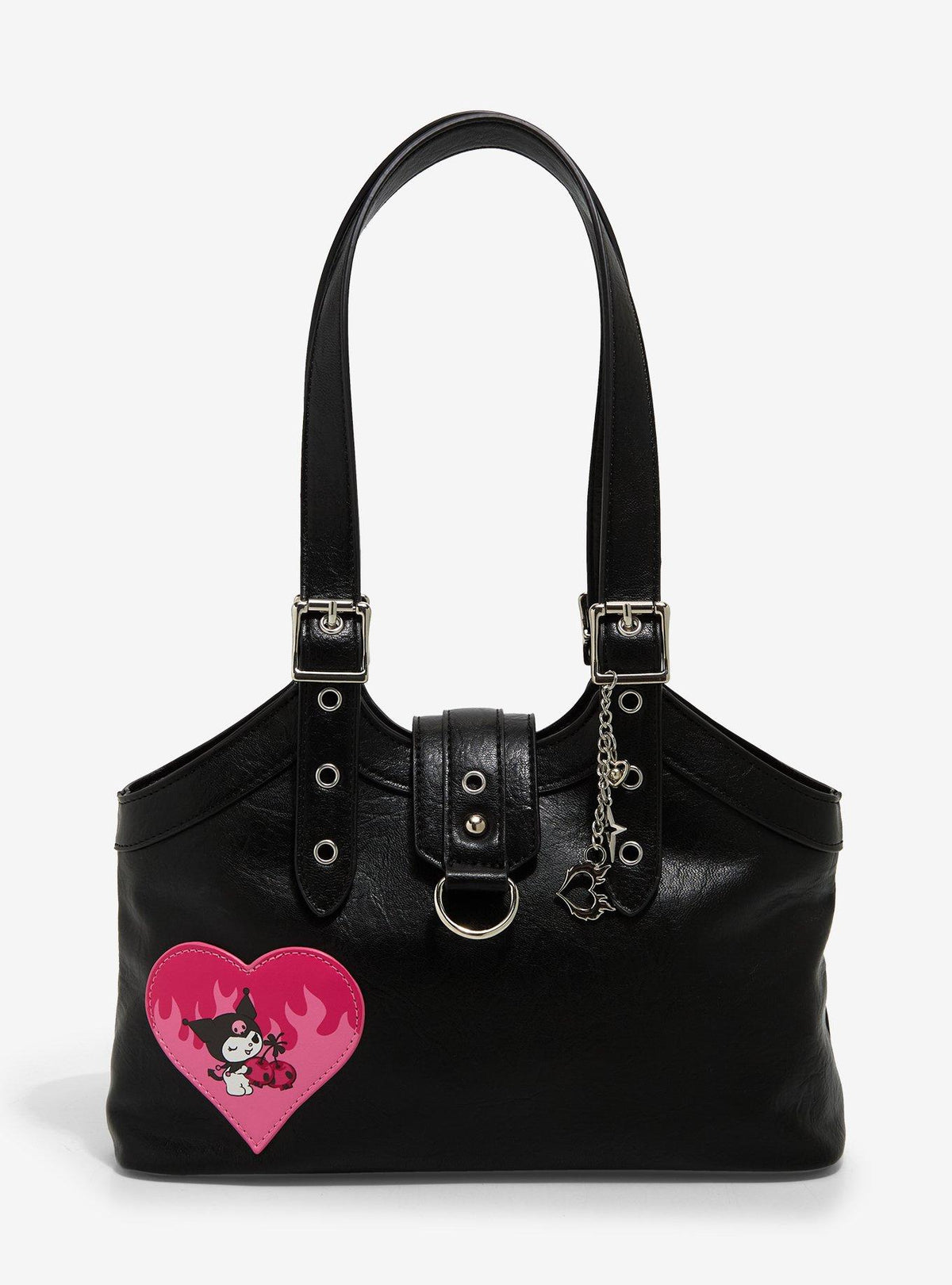 Cartera de hombro Kuromi Corazón en llamas
