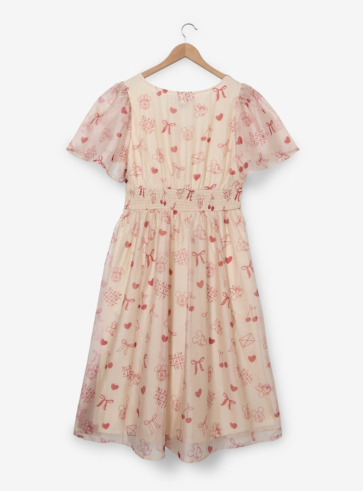 Vestido de gasa de Mickey y Minnie para San Valentín, tallas grandes