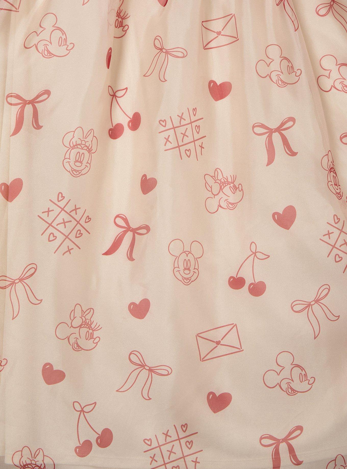 Vestido de gasa de Mickey y Minnie para San Valentín, tallas grandes