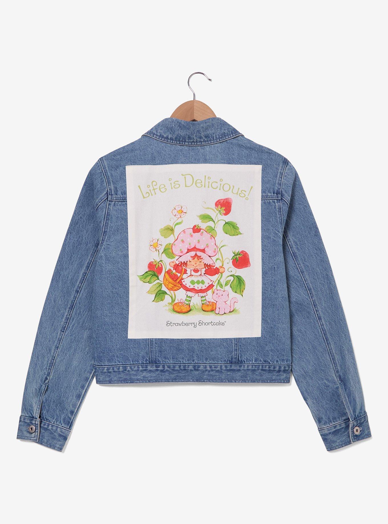 Chaqueta de mezclilla Strawberry Shortcake para mujer
