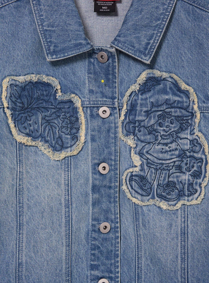 Chaqueta de mezclilla Strawberry Shortcake para mujer