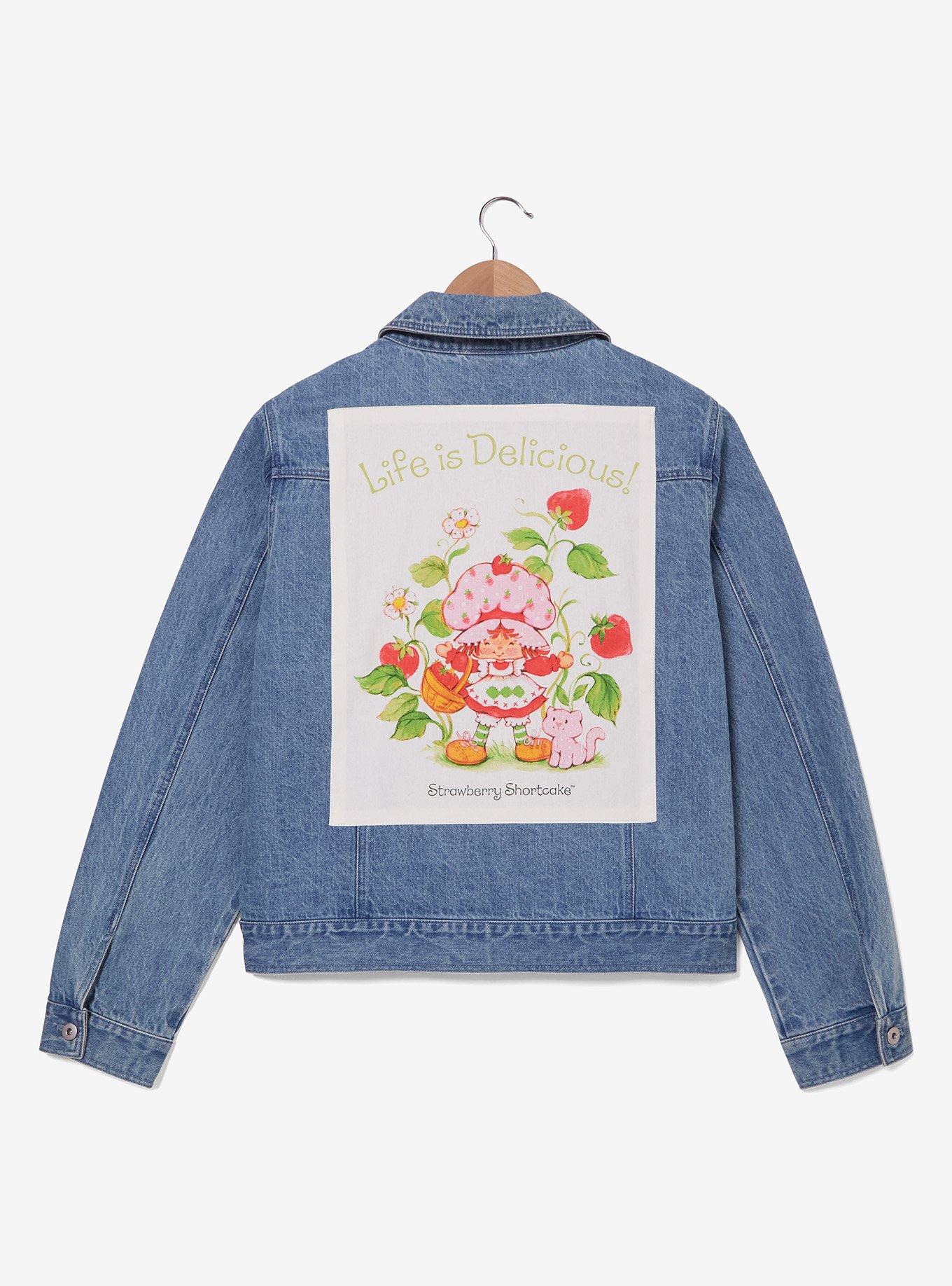 Chaqueta de mezclilla Strawberry Shortcake talla plus