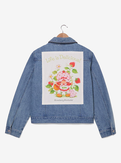 Chaqueta de mezclilla Strawberry Shortcake talla plus