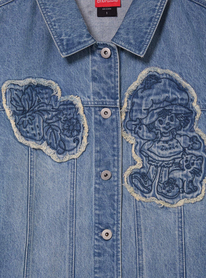 Chaqueta de mezclilla Strawberry Shortcake talla plus