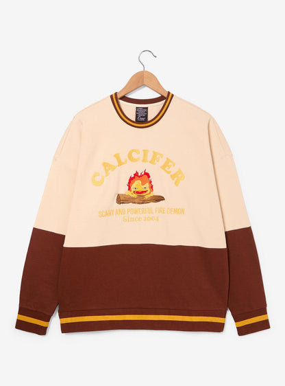 Polerón color block Calcifer de Howl's Moving Castle