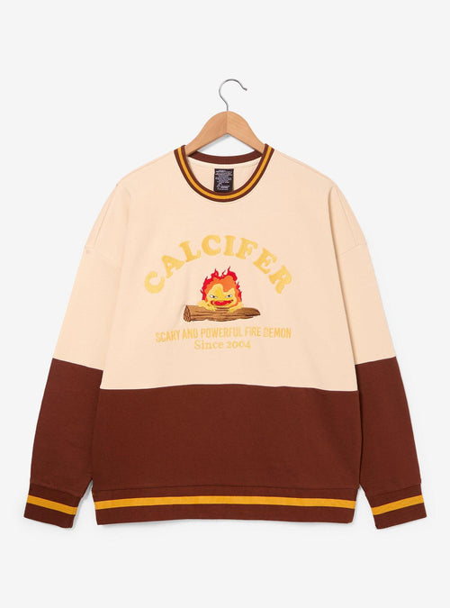Polerón color block Calcifer de Howl's Moving Castle