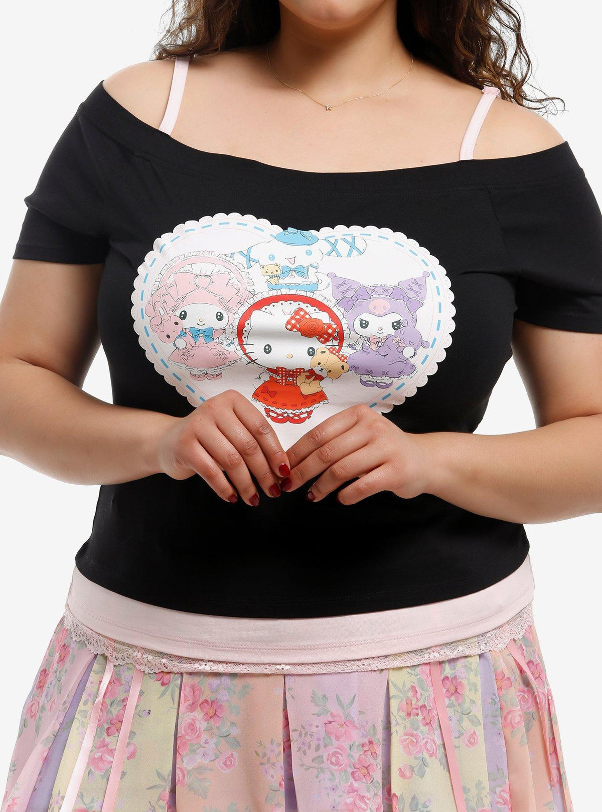 Polera Lolita de Hello Kitty y amigas talla grande