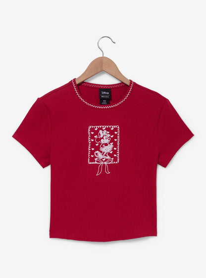 Baby tee de Minnie Mouse con corazones