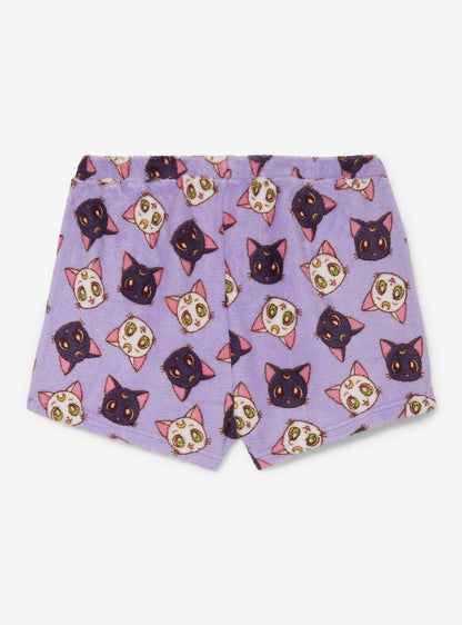 Shorts de dormir de peluche Luna y Artemis Sailor Moon