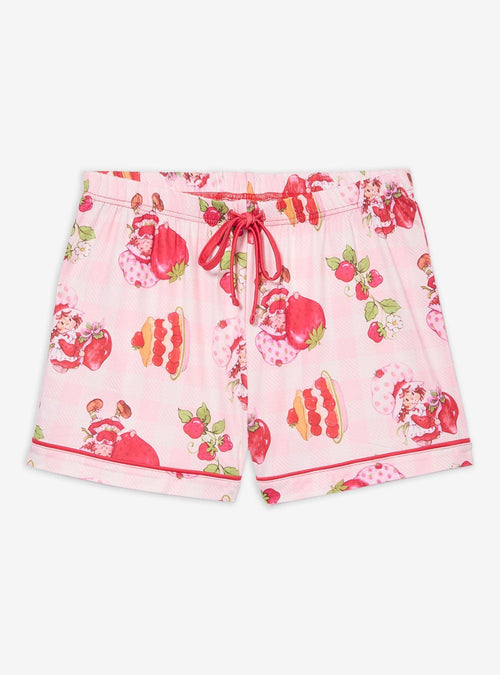 Short de pijama Strawberry Shortcake con cuadros vichy