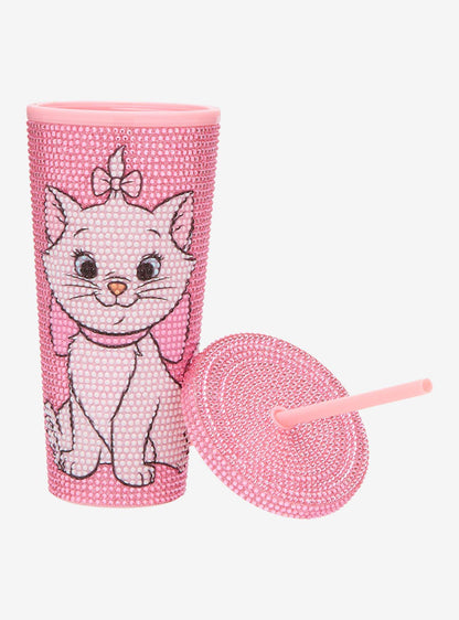 Vaso tipo carnival Disney Marie con detalles de strass