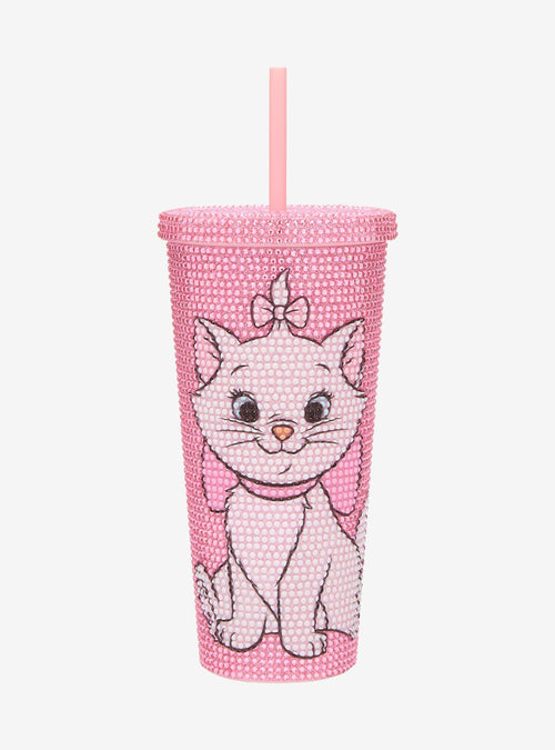 Vaso tipo carnival Disney Marie con detalles de strass