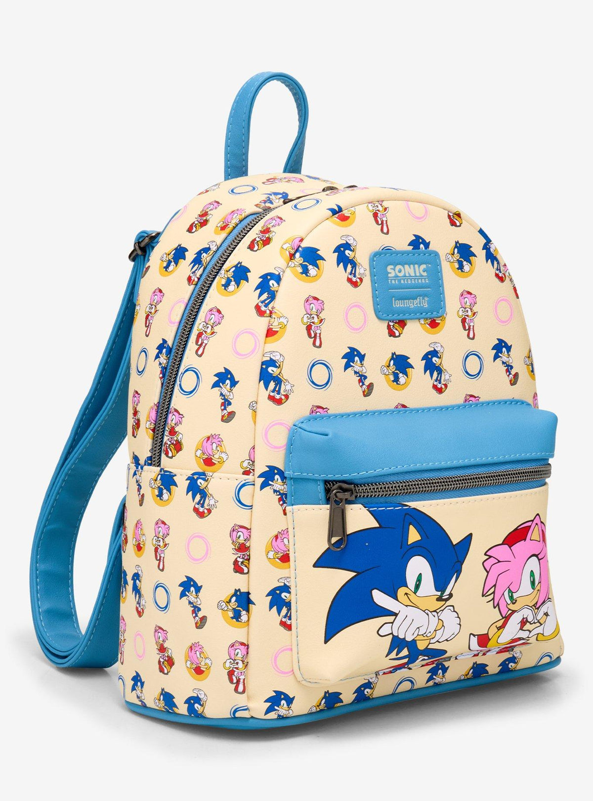 Mochila mini Sonic the Hedgehog con Sonic y Amy Rose