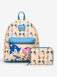 Mochila mini Sonic the Hedgehog con Sonic y Amy Rose