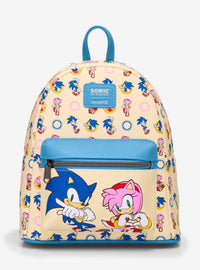 Mochila mini Sonic the Hedgehog con Sonic y Amy Rose