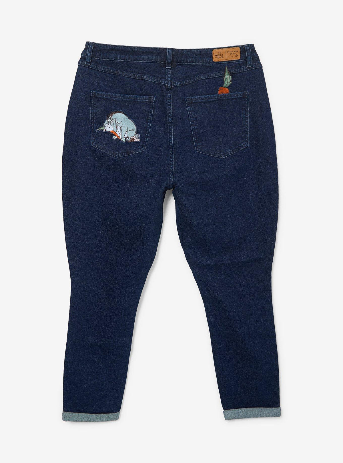 Jeans Mom Disney Winnie the Pooh bordados