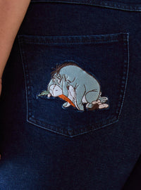 Jeans Mom Disney Winnie the Pooh bordados