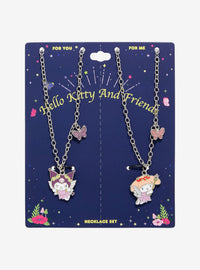 Set de collares de My Melody y Kuromi, hadas del bosque