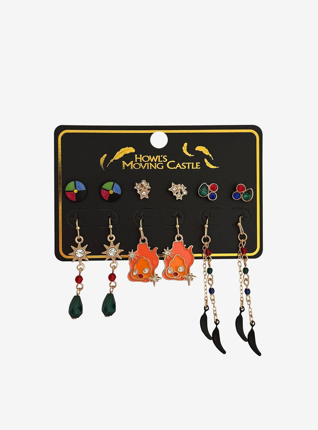Set de aros Howl's Moving Castle: símbolos de Calcifer