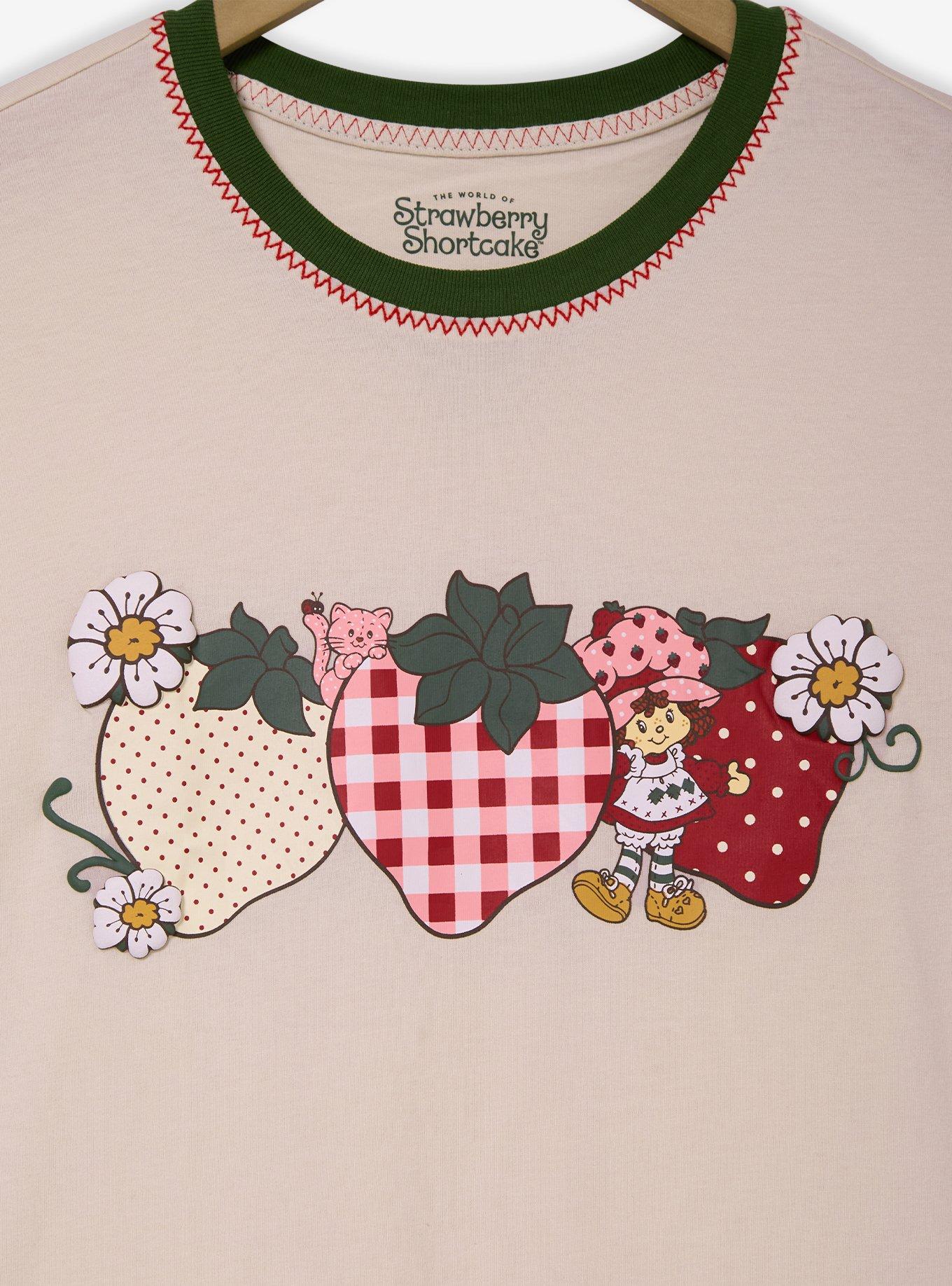 Polera ligeramente corta de Strawberry Shortcake