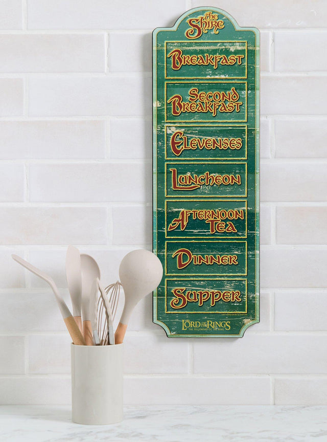 Cuadro de comidas Hobbit de The Lord of the Rings
