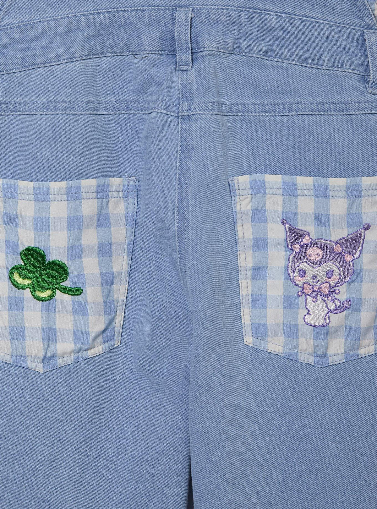 Jardinera vichy de mezclilla Hello Kitty and Friends