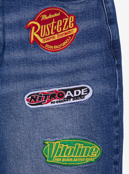 Jeans mom de tiro alto Disney Pixar Cars para mujer