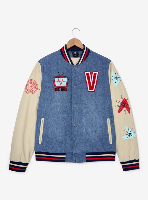 Chaqueta varsity de mezclilla vintage Hazbin Hotel Voxtek