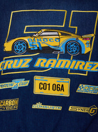 Chaqueta corta de mezclilla Cars 3 Cruz Ramirez, talla plus mujer