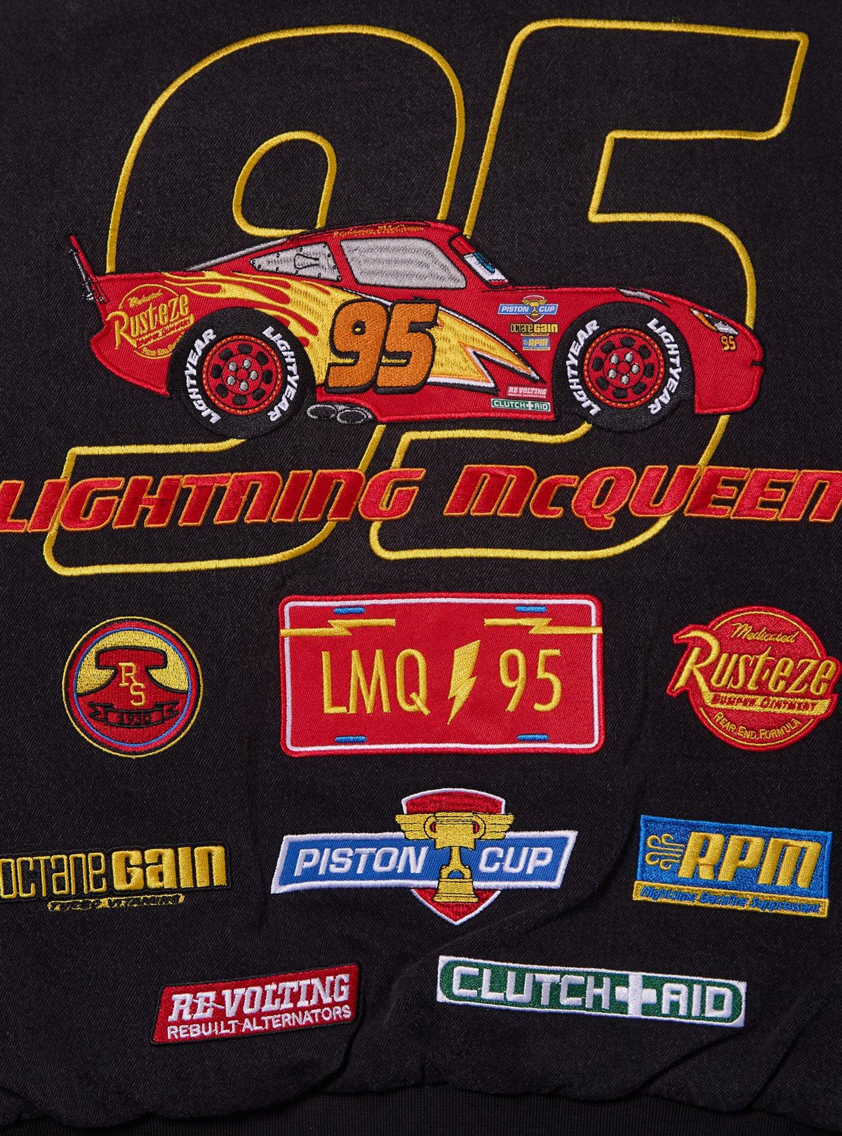 Chaqueta Moto de Mezclilla Lightning McQueen Talla Plus