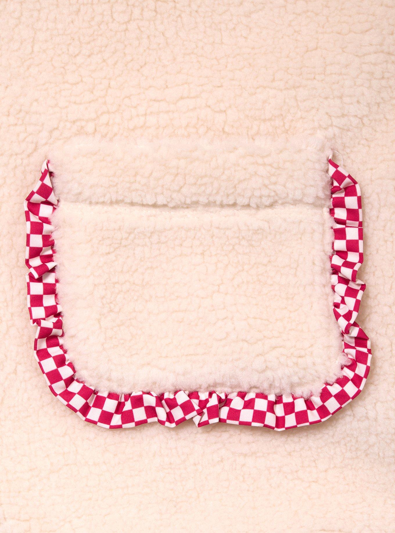 Chaqueta Sherpa bordada de Strawberry Shortcake para mujer
