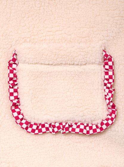 Chaqueta Sherpa bordada de Strawberry Shortcake para mujer