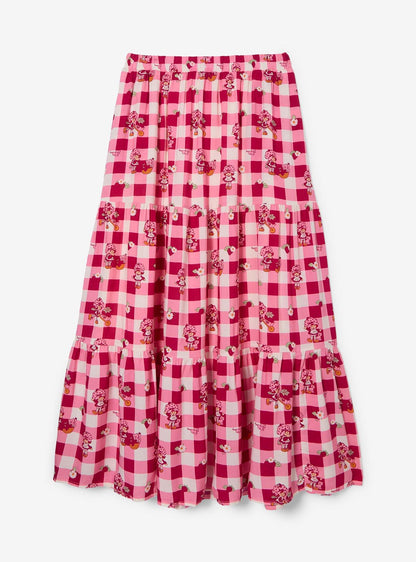 Falda larga a cuadros vichy de Strawberry Shortcake