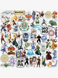 Pack de 50 stickers variados de Avatar: La leyenda de Aang