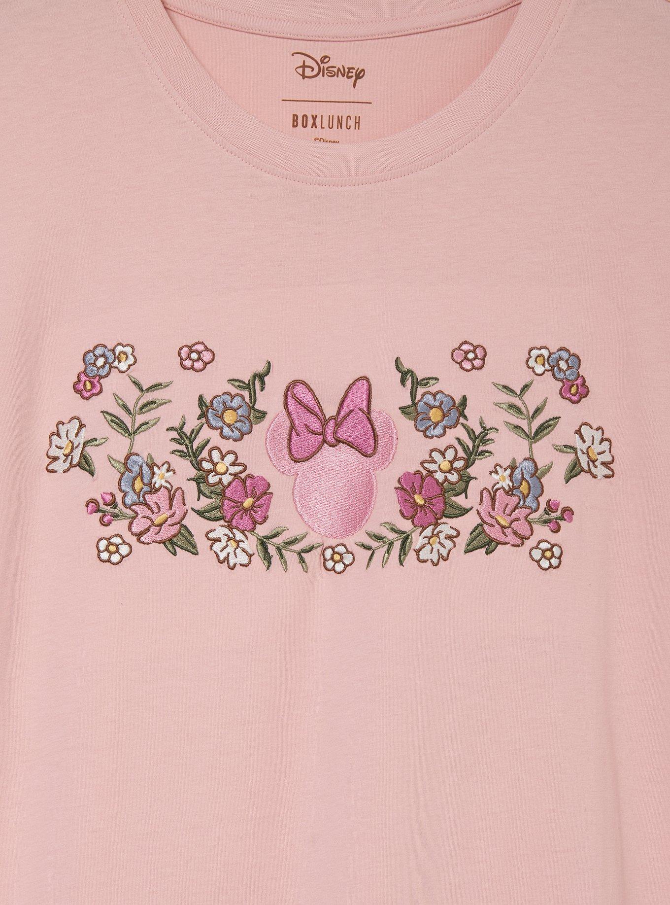Polera de mujer Minnie Mouse con encaje floral