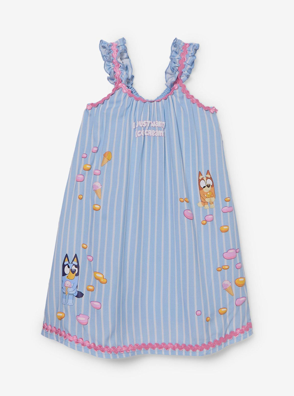 Vestido con volantes de helados Bluey