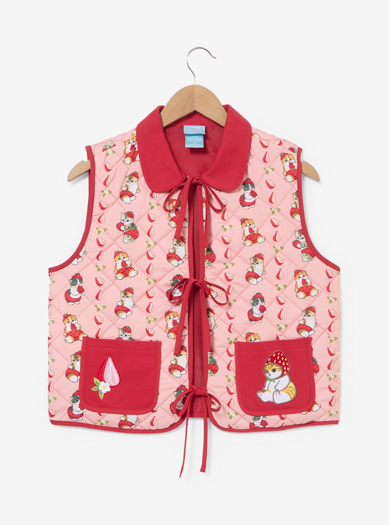 Chaleco acolchado Strawberry Cats de mofusand