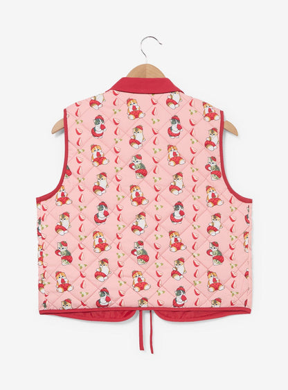 Chaleco acolchado Strawberry Cats de mofusand