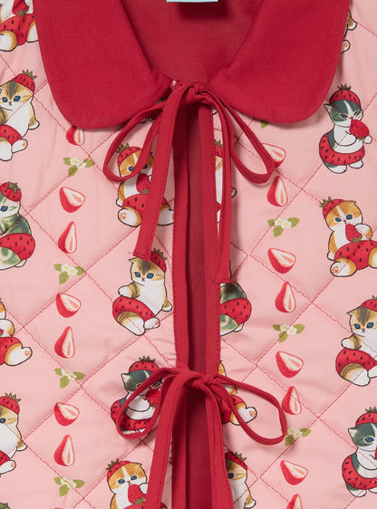 Chaleco acolchado Strawberry Cats de mofusand