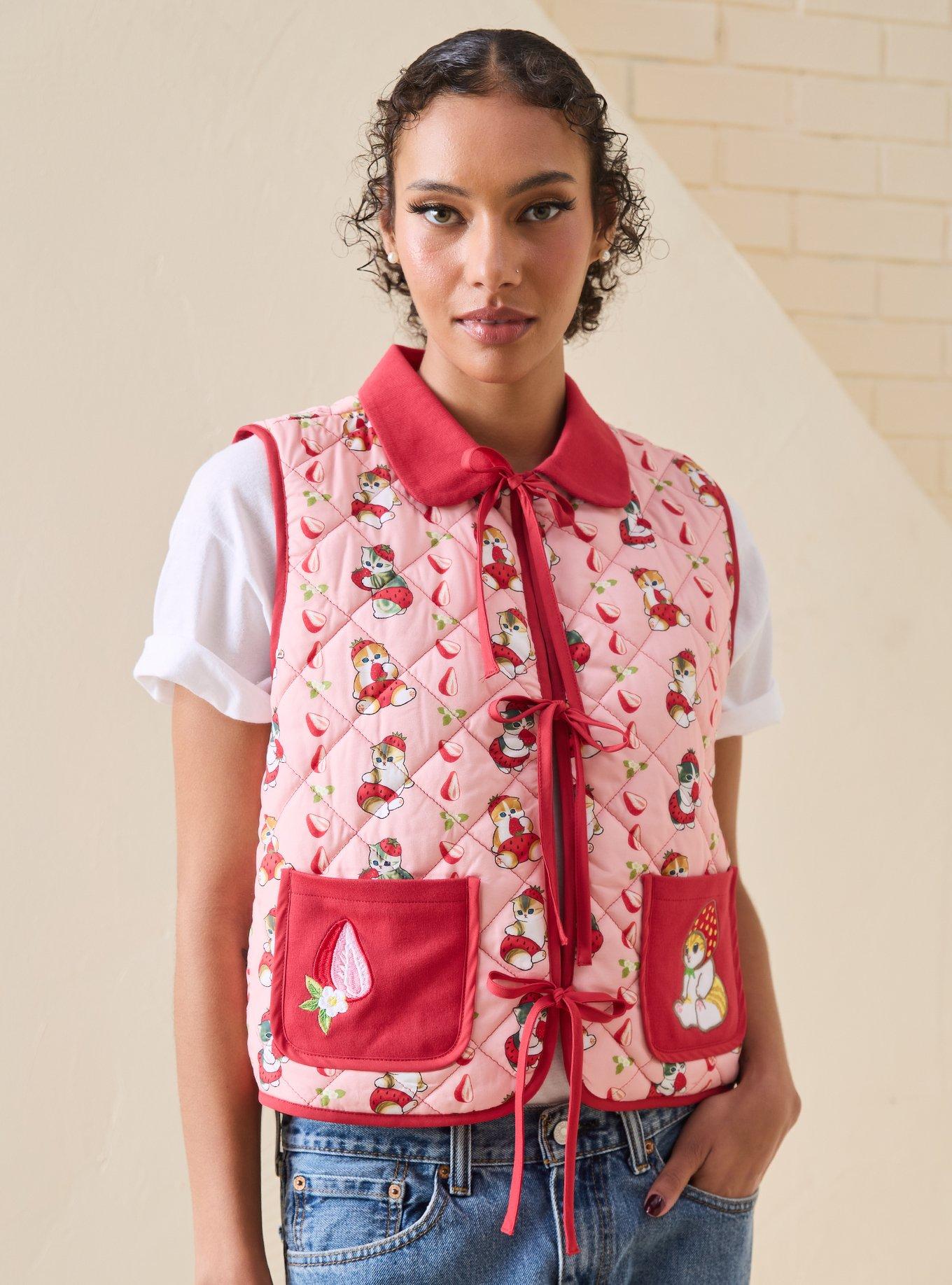 Chaleco acolchado Strawberry Cats de mofusand