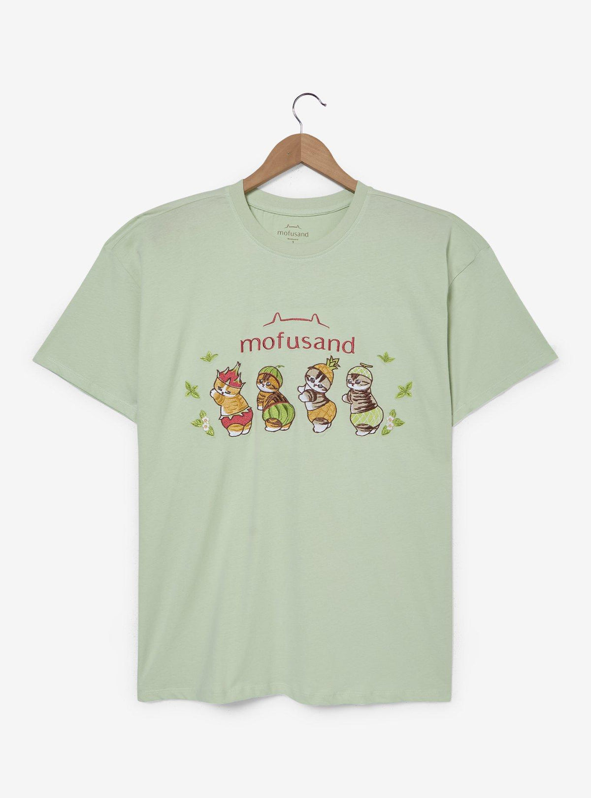 Polera Mofusand Fruit Cats para Mujer Talla Grande