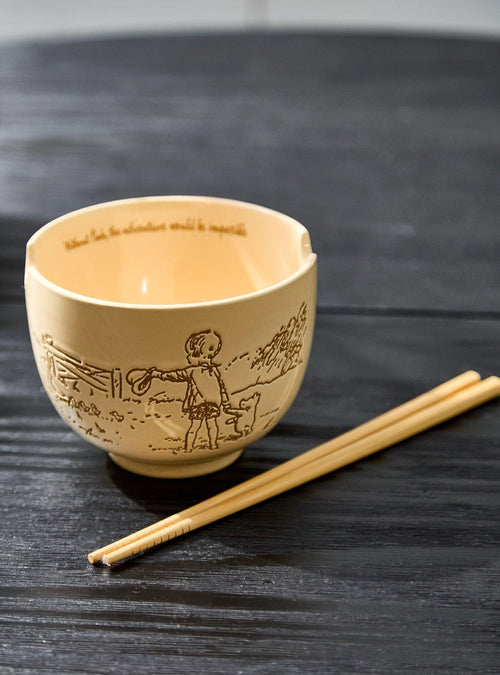 Tazón de ramen ilustrado de Winnie the Pooh