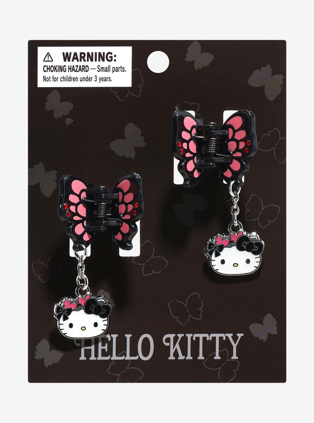 Set de pinches mariposa de Hello Kitty