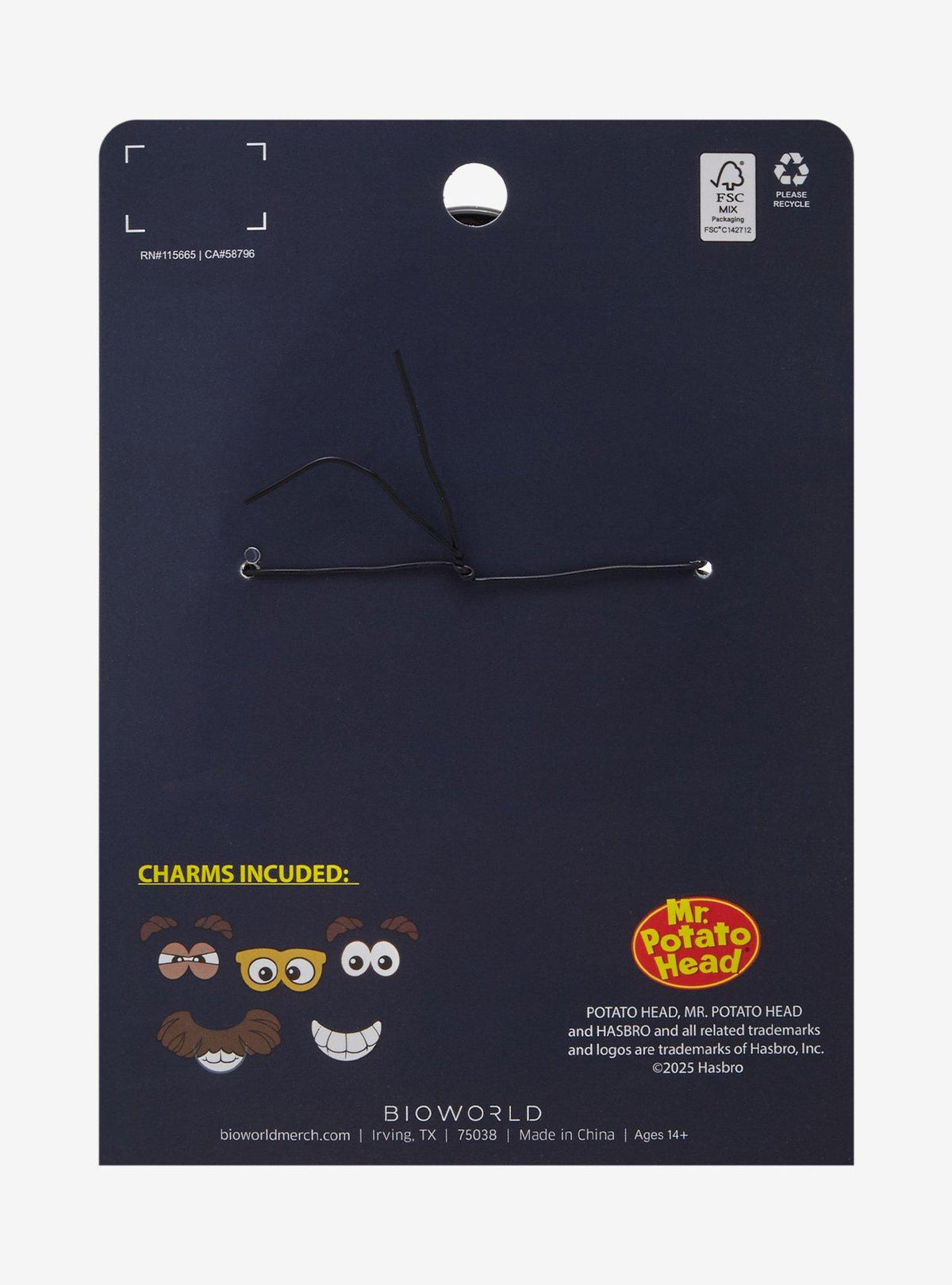 Pinza de pelo Mr. Potato Head con dijes intercambiables