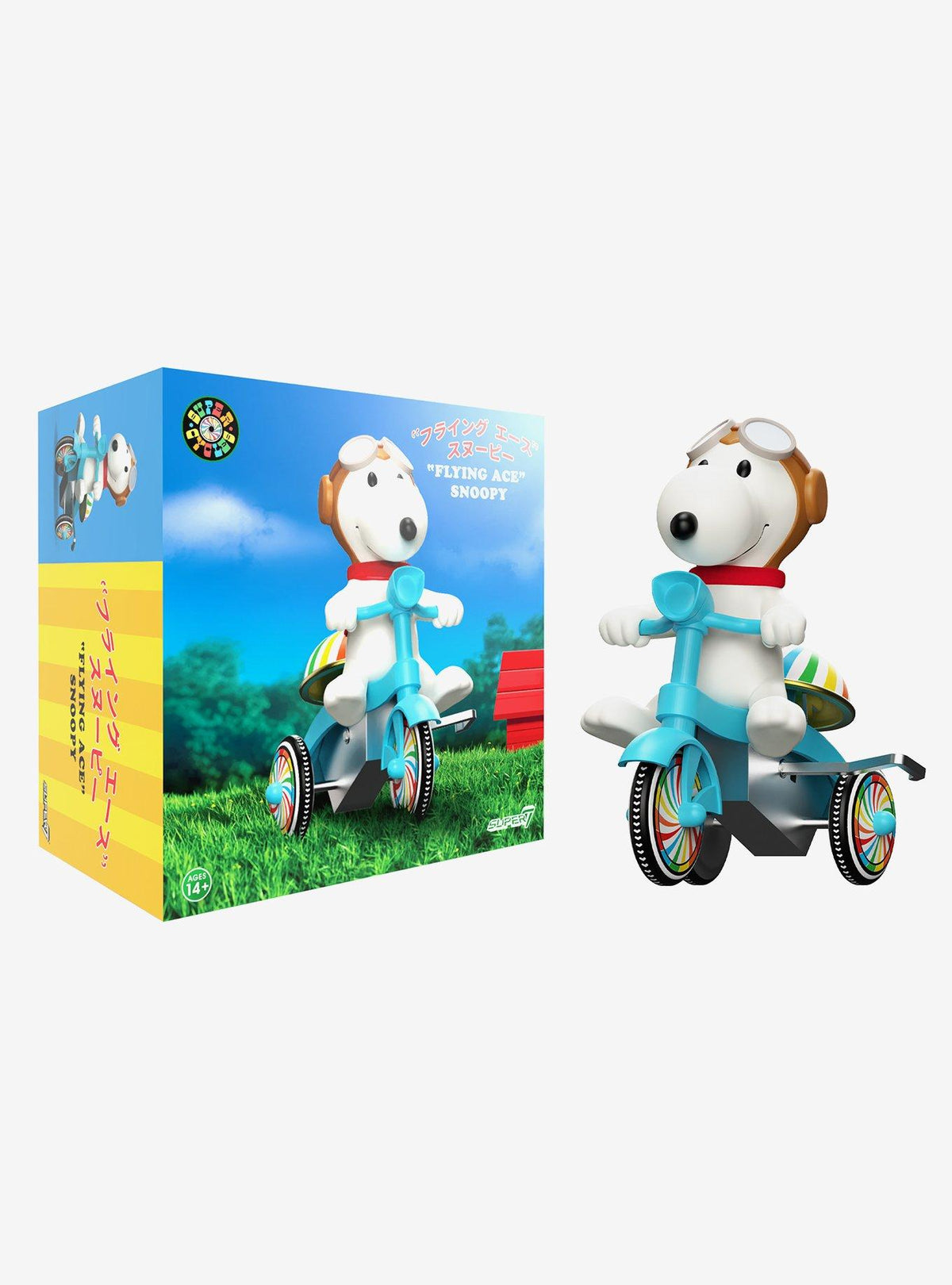 Figura de cuerda Snoopy As Volador en triciclo